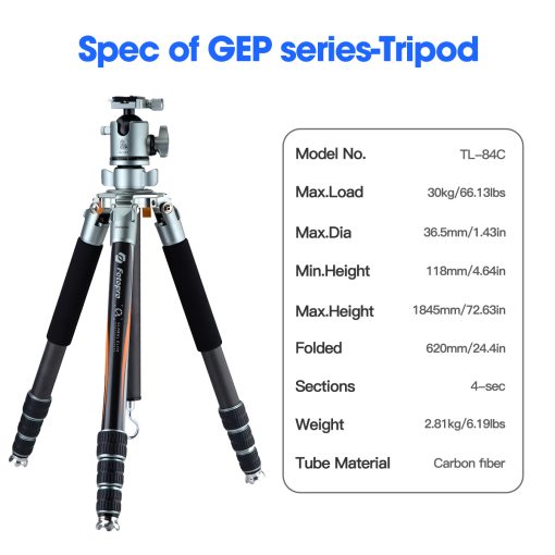 GEP TL-84C Global Elite Photographers Tripod - Image 7
