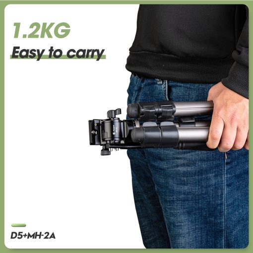 D5+MH-2A Compact Video Tripod - Image 5