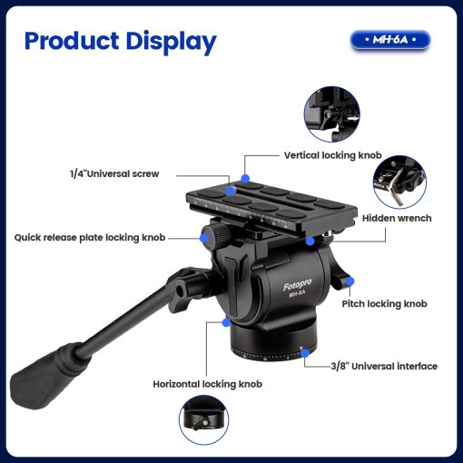 Metal Fluid Video Head MH-6A - Image 13
