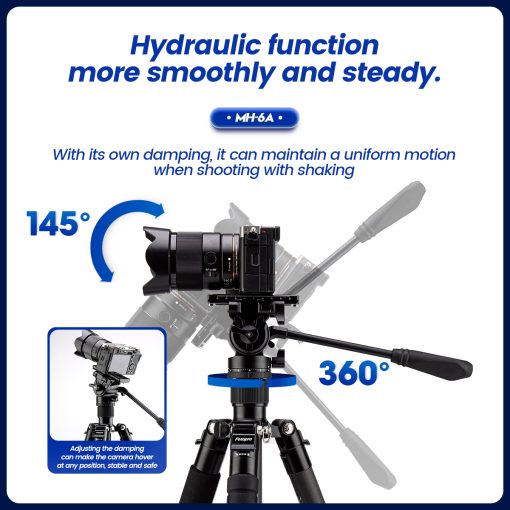 Metal Fluid Video Head MH-6A - Image 2