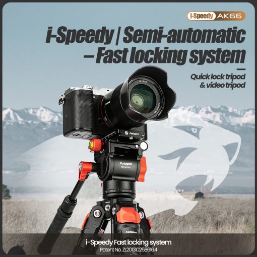 AK66 Fluid video tripod