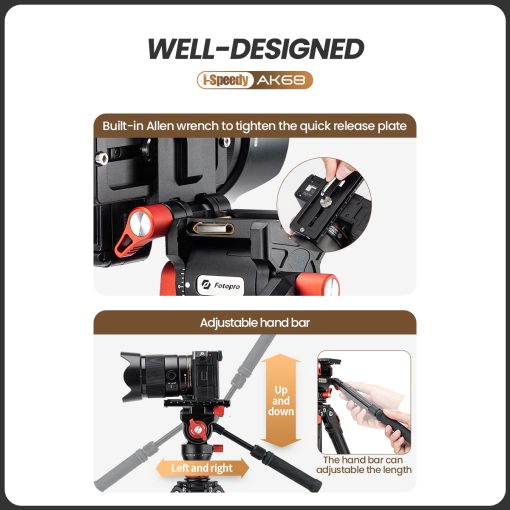 AK68 Fluid video tripod - Image 15