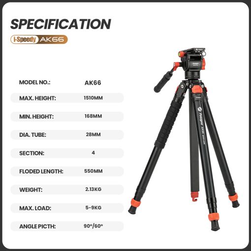 AK66 Fluid video tripod - Image 4