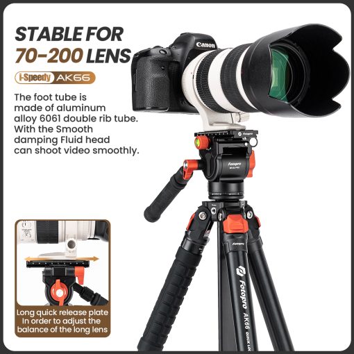AK66 Fluid video tripod - Image 6