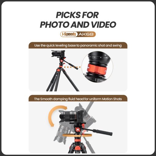 AK68 Fluid video tripod - Image 7