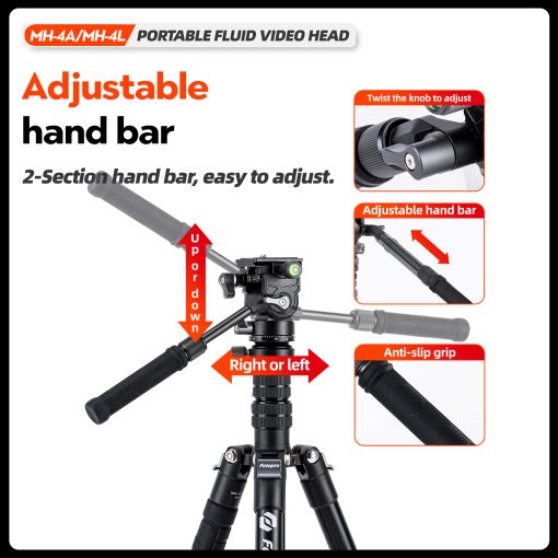 MH-4L Portable Fluid Video Head - Image 11
