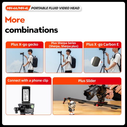 MH-4L Portable Fluid Video Head - Image 13