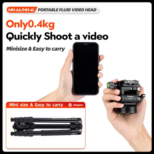 MH-4L Portable Fluid Video Head - Image 4