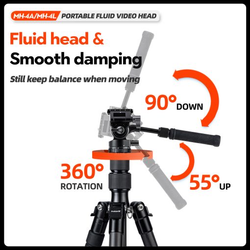 MH-4L Portable Fluid Video Head - Image 5