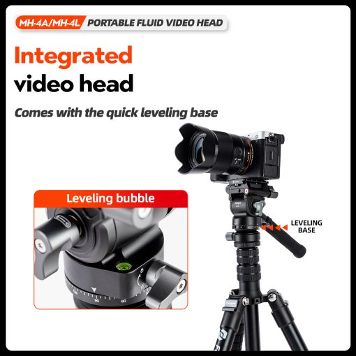 MH-4L Portable Fluid Video Head - Image 7