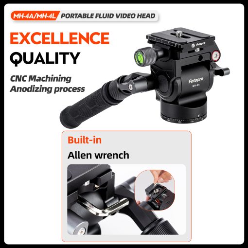 MH-4L Portable Fluid Video Head - Image 9