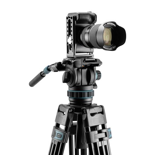 DV-5A Heavy-Duty Fluid head video tripod - Image 11