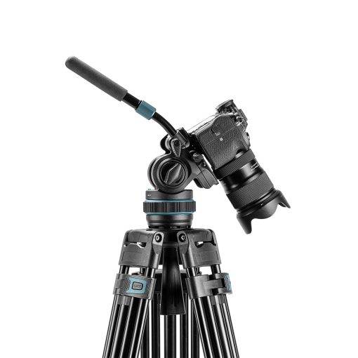 DV-5A Heavy-Duty Fluid head video tripod - Image 8
