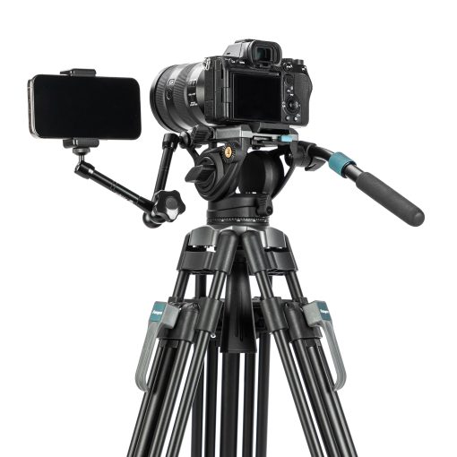 DV-3A Pro Heavy-Duty Fluid head video tripod - Image 14