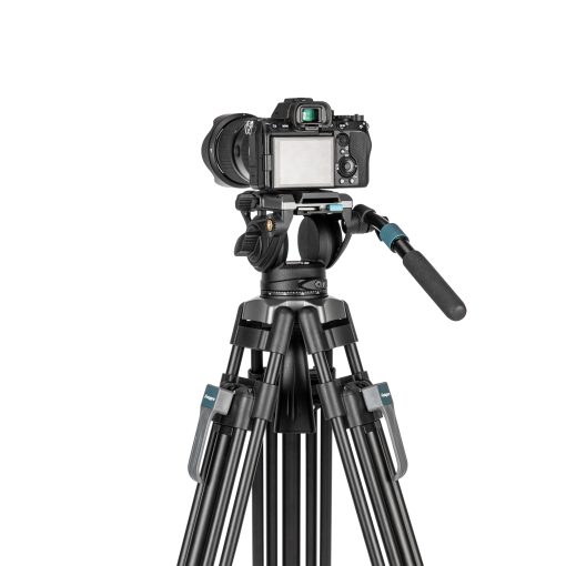 DV-3A Pro Heavy-Duty Fluid head video tripod - Image 6